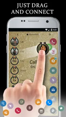Theme Dialer Glitter Gold Bow android App screenshot 4
